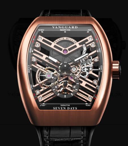 Review Franck Muller Vanguard Skeleton Review Replica Watch Cheap Price V 45 S6 SQT NR BR (NR) 5N - Click Image to Close